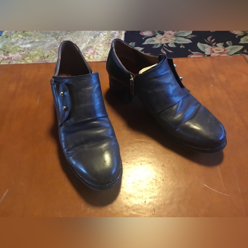 A.S. 98 Oxford Brogue Women's Gray Leather Shoes Size 40
